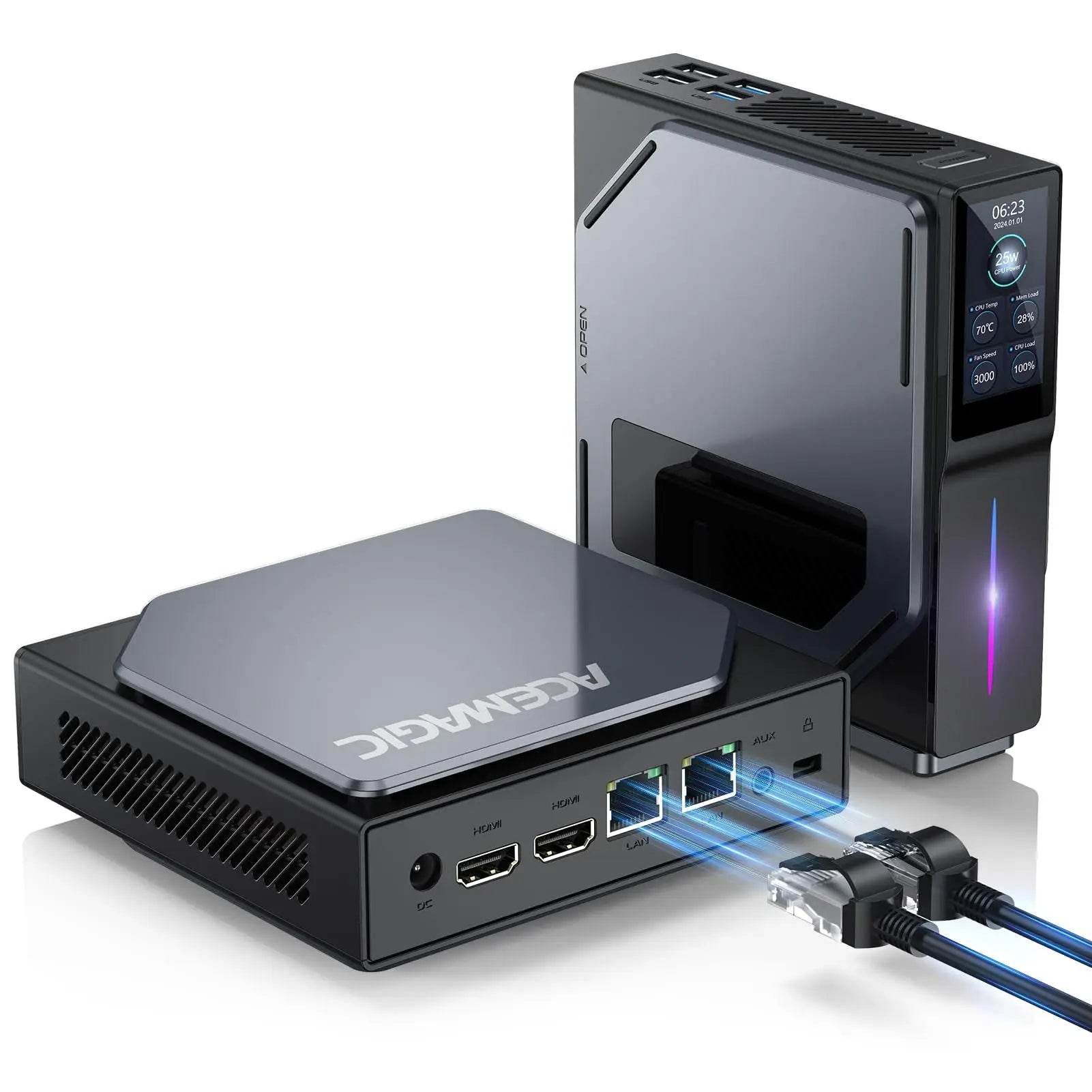 ACEMAGIC S1 Mini PC - Intel 12th Gen Alder Lake, 16GB RAM, 512GB SSD, Compact Design