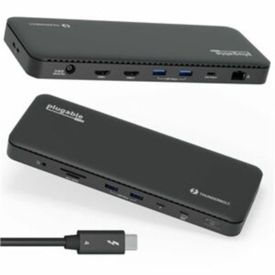 Thunderbolt 4 Dock with 100W Power Delivery, Dual HDMI for 8K or Dual 4K Monitors, USB & Ethernet
