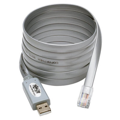 6 Ft USB to RJ45 Cisco Serial Rollover Cable - Type A Male to RJ45 Male Connection