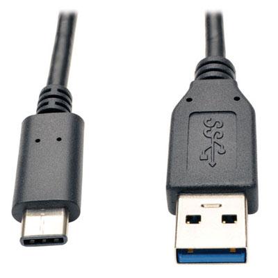 Eaton TrippLite USB 3.1 Gen 1 Type-C to Type-A Cable, 3FT, 5 Gbps Data Transfer Speed