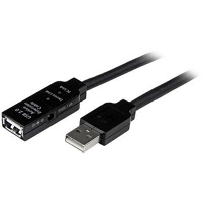 15M USB 2.0 Active Extension Cable - USB A Male to Female Connector, Extends Device Connection