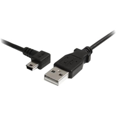 6' Mini USB Cable A to Left Angle Mini B - Flexible Connectivity for Devices