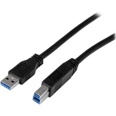 Startech 3.3Ft USB 3.0 AB Cable - Male Type B to Male Type A - High-Speed, Molded, Black