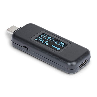 Startech.com USB-C Power Tester 240W with OLED Display - Measure Voltage, Current, Wattage Diagnostically
