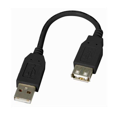 6-Inch USB 2.0 Extension Adapter Cable - Male to Female Connector for Easy Device Connection