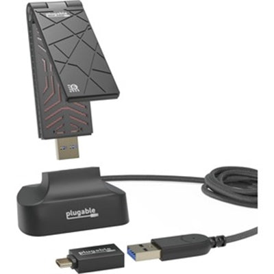 Plugable USB-C/3.0 WiFi 6 Adapter - AX1800 Dual Band Wireless Adapter for Windows 10/11