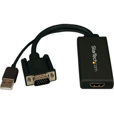 VGA to HDMI Adapter with Audio for 1080p Video, USB Powered by Startech.com