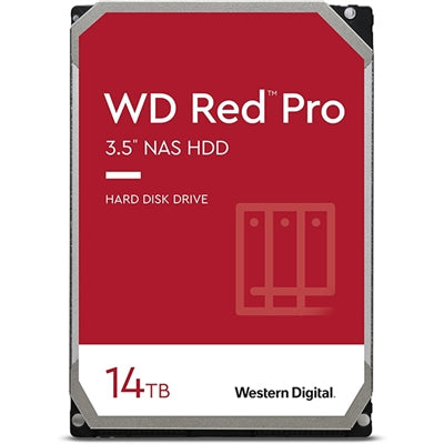 WD Red Pro 14TB NAS Hard Drive - Optimized for 24-Bay Systems with NASware Technology