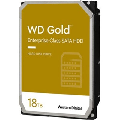 WD Gold 18TB Enterprise SATA HDD, 7200 RPM, 512MB Cache, 5-Year Warranty, Designed for Data Centers