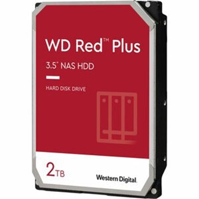 WD Red Plus 2TB 3.5" Internal Hard Drive - 64MB Cache, SATA 6Gb/s for NAS Systems