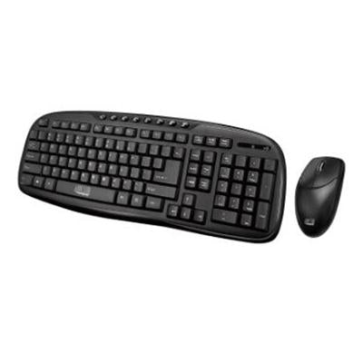 Adesso 2.4GHz Wireless Keyboard and Mouse Combo - Compact 103-Key Design with 1200 DPI Optical Mouse