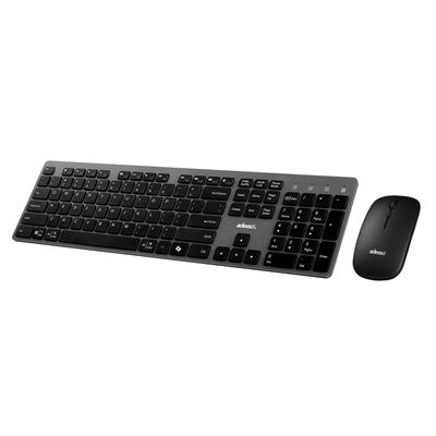 Adesso WKB7300 Wireless Keyboard Mouse Combo with CoPilot AI Hotkey & USB Type-C Connectivity