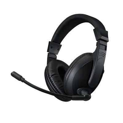 Adesso Xtream H5 USB Multimedia Headset with Adjustable Omnidirectional Mic, Foldable Earcups & Volume Control