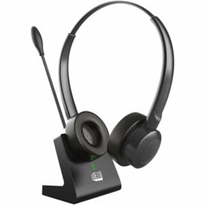 Adesso Xtream P400 Bluetooth Wireless Headset with Microphone & Charging Dock - 14H Battery Life