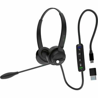 Adesso Xtream P4TTAA 2-in-1 Multifunction Headset with Adjustable Microphone & Push-to-Talk Feature