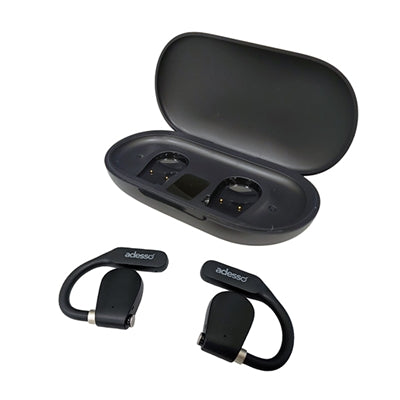 Adesso Xtream T4 Open Ear Bluetooth 5.3 Earbuds with Dual Mics, Touch Control & Charging Case