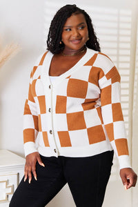 Angel Wings Double Take Button-Up V-Neck Dropped Shoulder Cardigan - Store 42