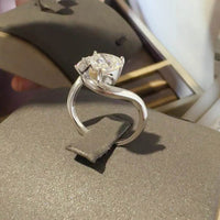 1.3 Carat Moissanite 925 Sterling Silver Irregular Shape Ring - Store 42
