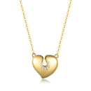 Moissanite 925 Sterling Silver Heart Necklace
