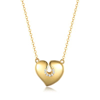 Moissanite 925 Sterling Silver Heart Necklace
