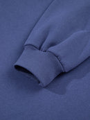 Fleece Lined Adjustable Drawstring Oversize Tunic Hoodie