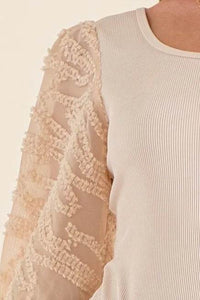 And The Why Textured Puff Sleeve Bodysuit - Store 42