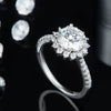 2 Carat Moissanite 925 Sterling Silver Ring White