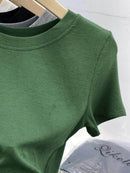 Slightly Stretchy 100% Polyester Crew Neck Short Sleeve T-Shirt for Everyday Comfort - Store 42