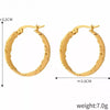 Elegant 18K Gold-Plated Hoop Earrings in Titanium Steel - Classic Fashion Jewelry - Store 42