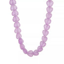 Colorful Resin Heart Necklace Pink Purple One Size