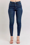Judy Blue Full Size Embroidered High Rise Skinny Jeans Plus Size Dark
