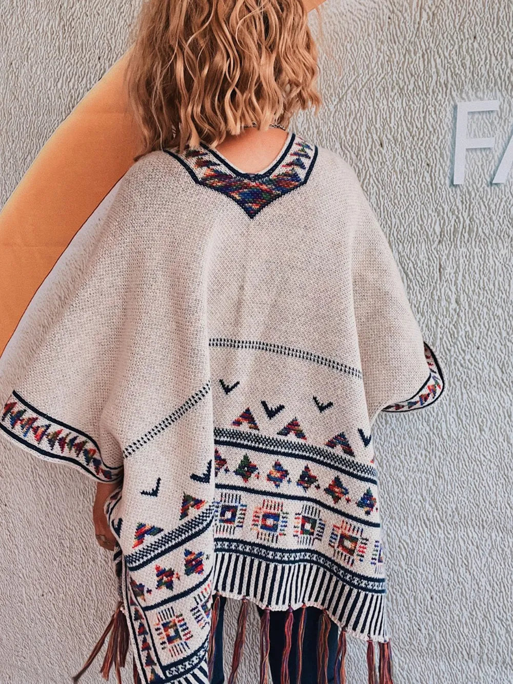 Trendy Fringe Open Front Cardigan - 100% Polyester, Slightly Stretchy, Machine Washable