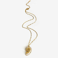 2-Piece 18K Gold-Plated Sun & Wave Pendant Necklace
