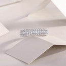 Elegant Moissanite Ring in 925 Sterling Silver – Dazzling Minimalist Style for Every Occasion - Store 42