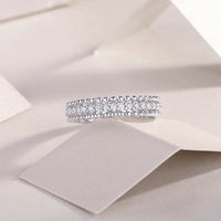 Elegant Moissanite Ring in 925 Sterling Silver – Dazzling Minimalist Style for Every Occasion - Store 42