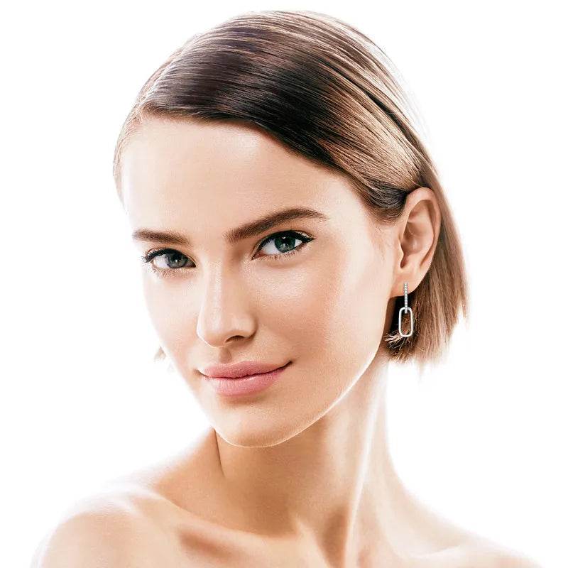 18K Gold-Plated 925 Sterling Silver Moissanite Earrings - Elegant 0.32 Carat Sparkle - Store 42