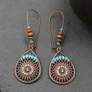 Elegant Alloy Teardrop Earrings with Oil Drip Finish - Stylish Casual Accessory - Store 42