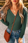 Surplice Long Sleeve Bodysuit - Store 42