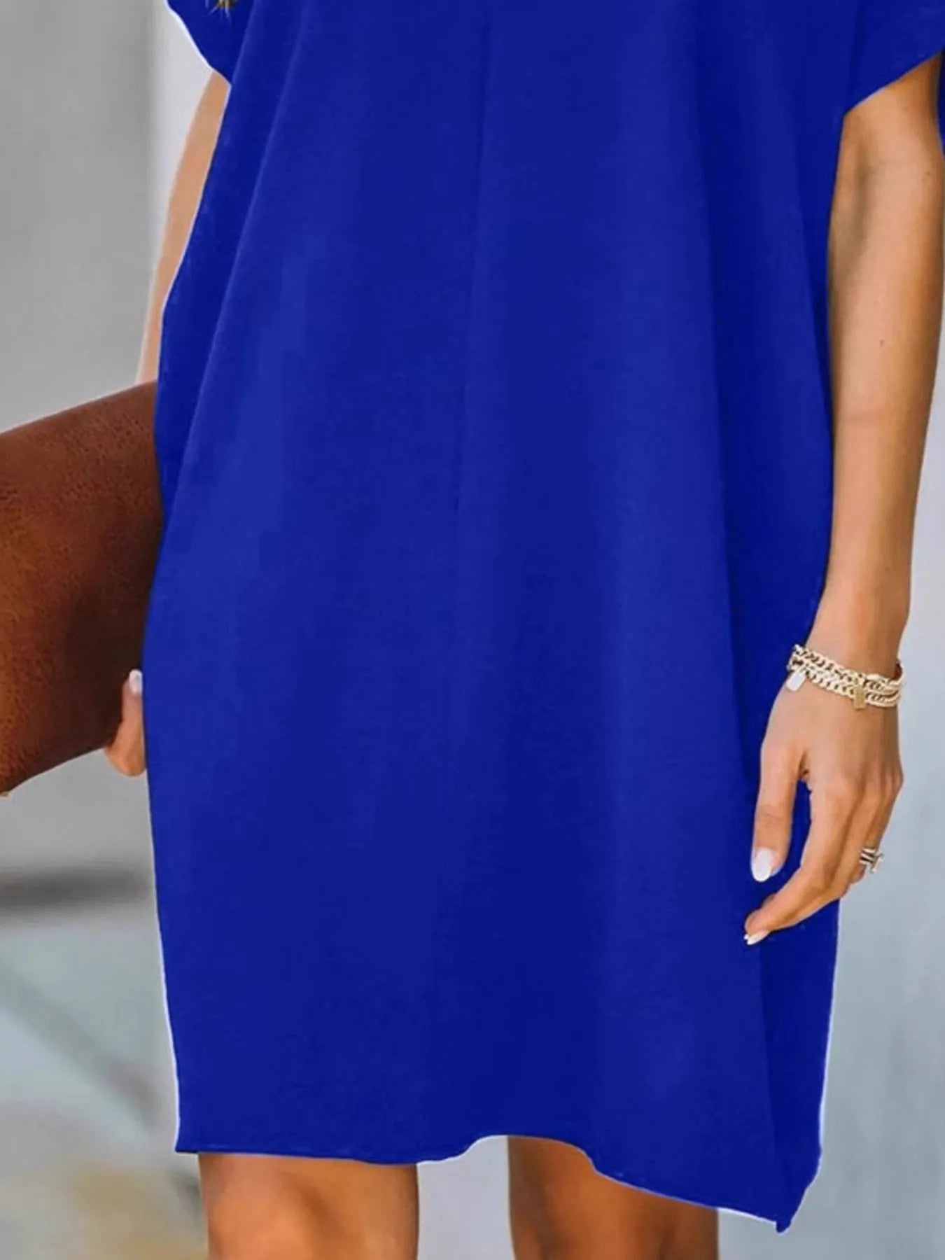 V-Neck Short Sleeves Dress