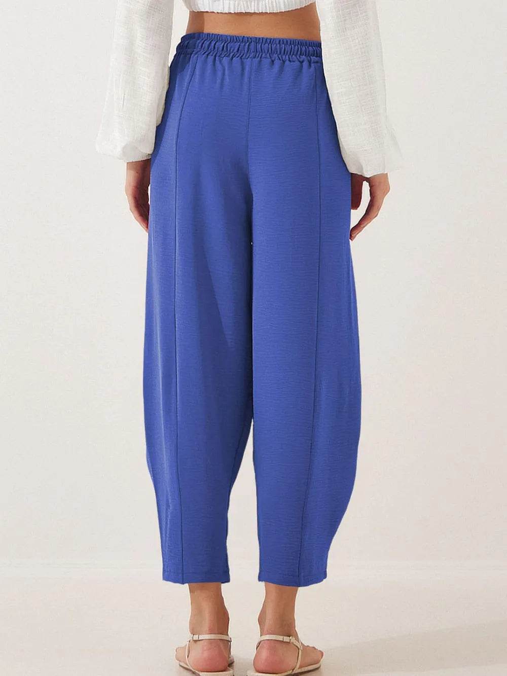 Full Size Drawstring Cropped Jogger Pants Plus Size - Store 42