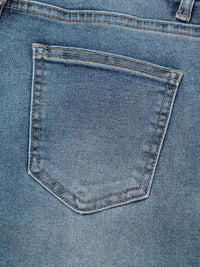 Distressed Ankle-length Straight Jeans