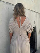 Full Size Deep V-Neck Maxi Dress with Side Slit Plus Size - Store 42