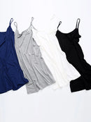 Scoop Neck Mini Dress Gray One Size