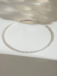 Elegant 18K Gold-Plated Stainless Steel Necklace with Zircon Inlay - Timeless Jewelry Piece - Store 42