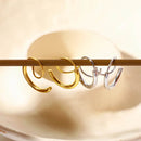 Elegant 18K Gold-Plated Stainless Steel Spiral Earrings - Lightweight Modern Design - Store 42