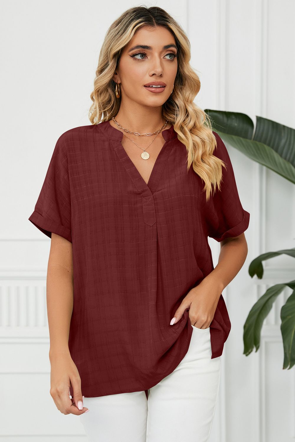 Burgundy / S
