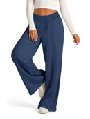Full Size Drawstring Relaxed Fit Wide Leg Pants Plus Size - Store 42