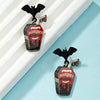 Halloween Gothic Vampire Coffin Bat Wing Drop Earrings - Store 42