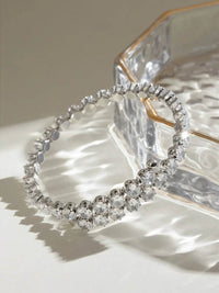 Elegant 18K Gold-Plated Stainless Steel Bracelet With Zircon Inlay – Unique Gift Idea - Store 42