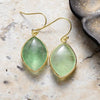 Elegant Copper Teardrop Earrings with Imperial Stone - Unique Artisan Jewelry - Store 42